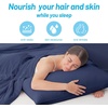 image:imageCozy Bliss 2 Pack Cooling Pillow Cases Queen 20 x 30 GreenDark Blue