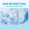 image:imageCozy Bliss 2 Pack Cooling Pillow Cases Queen 20 x 30 GreenDark Blue