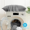image:imageCozy Bliss 2 Pack Cooling Pillow Cases Queen 20 x 30 GreenDark Grey