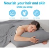 image:imageCozy Bliss 2 Pack Cooling Pillow Cases Queen 20 x 30 GreenDark Grey