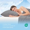 image:imageCozy Bliss 2 Pack Cooling Pillow Cases Queen 20 x 30 GreenDark Grey