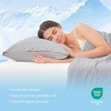 image:imageCozy Bliss 2 Pack Cooling Pillow Cases Queen 20 x 30 GreenLight Grey