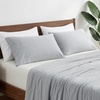image:imageCozy Bliss 2 Pack Cooling Pillow Cases Queen 20 x 30 GreenLight Grey
