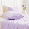 image:imageCozy Bliss 2 Pack Cooling Pillow Cases Queen 20 x 30 GreenPurple