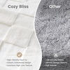 image:imageCozy Bliss Checkered Faux Rabbit Fur Blanket Queen Size for Bed Soft Fuzzy Blankets for Women Men Large Furry Fleece Throw for Bedroom Decor Ivory 90 x 90Ivory