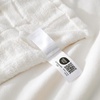 image:imageCozy Bliss Checkered Faux Rabbit Fur Blanket Queen Size for Bed Soft Fuzzy Blankets for Women Men Large Furry Fleece Throw for Bedroom Decor Ivory 90 x 90Ivory