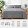 image:imageCozy Bliss Cooling Blanket for Hot Sleepers Queen Size QMax 045 Cooling Comfort Cold Blankets for Night Sweats Sleeping UltraCool Lightweight Breathable Blanket for Bed Mist GreyDark Grey