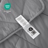 image:imageCozy Bliss Cooling Blanket for Hot Sleepers Queen Size QMax 045 Cooling Comfort Cold Blankets for Night Sweats Sleeping UltraCool Lightweight Breathable Blanket for Bed Mist GreyDark Grey