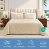 image:imageCozy Bliss Cooling Blanket for Hot Sleepers Queen Size QMax 045 Cooling Comfort Cold Blankets for Night Sweats Sleeping UltraCool Lightweight Breathable Blanket for Bed Mist GreyKhaki