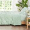 image:imageCozy Bliss Cooling Blanket for Hot Sleepers Queen Size QMax 045 Cooling Comfort Cold Blankets for Night Sweats Sleeping UltraCool Lightweight Breathable Blanket for Bed Mist GreyMint Green