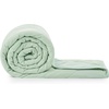 image:imageCozy Bliss Cooling Blanket for Hot Sleepers Queen Size QMax 045 Cooling Comfort Cold Blankets for Night Sweats Sleeping UltraCool Lightweight Breathable Blanket for Bed Mist GreyMint Green