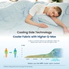 image:imageCozy Bliss Cooling Blanket for Hot Sleepers Queen Size QMax 045 Cooling Comfort Cold Blankets for Night Sweats Sleeping UltraCool Lightweight Breathable Blanket for Bed Mist GreyCool Blue