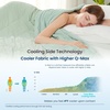 image:imageCozy Bliss Cooling Blanket for Hot Sleepers Queen Size QMax 045 Cooling Comfort Cold Blankets for Night Sweats Sleeping UltraCool Lightweight Breathable Blanket for Bed Mist GreyMint Green