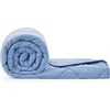 image:imageCozy Bliss Cooling Blanket for Hot Sleepers Queen Size QMax 045 Cooling Comfort Cold Blankets for Night Sweats Sleeping UltraCool Lightweight Breathable Blanket for Bed Mist GreyDark Blue