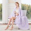 image:imageCozy Bliss Cooling Blanket for Hot Sleepers Queen Size QMax 045 Cooling Comfort Cold Blankets for Night Sweats Sleeping UltraCool Lightweight Breathable Blanket for Bed Mist GreyPurple