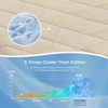 image:imageCozy Bliss Cooling Blanket for Hot Sleepers Queen Size QMax 045 Cooling Comfort Cold Blankets for Night Sweats Sleeping UltraCool Lightweight Breathable Blanket for Bed Mist GreyKhaki