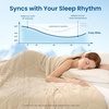 image:imageCozy Bliss Cooling Blanket for Hot Sleepers Queen Size QMax 045 Cooling Comfort Cold Blankets for Night Sweats Sleeping UltraCool Lightweight Breathable Blanket for Bed Mist GreyKhaki