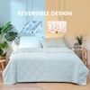 image:imageCozy Bliss Cooling Blanket for Hot Sleepers Queen Size QMax 045 Cooling Comfort Cold Blankets for Night Sweats Sleeping UltraCool Lightweight Breathable Blanket for Bed Mist GreyCool Blue