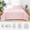 image:imageCozy Bliss Cooling Blanket for Hot Sleepers Queen Size QMax 045 Cooling Comfort Cold Blankets for Night Sweats Sleeping UltraCool Lightweight Breathable Blanket for Bed Mist GreyCool Pink