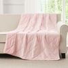 image:imageCozy Bliss Cooling Blanket for Hot Sleepers Queen Size QMax 045 Cooling Comfort Cold Blankets for Night Sweats Sleeping UltraCool Lightweight Breathable Blanket for Bed Mist GreyCool Pink