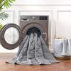 image:imageCozy Bliss Cooling Blanket for Hot Sleepers Queen Size QMax 045 Cooling Comfort Cold Blankets for Night Sweats Sleeping UltraCool Lightweight Breathable Blanket for Bed Mist GreyDark Grey