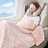 image:imageCozy Bliss Cooling Blanket for Hot Sleepers Queen Size QMax 045 Cooling Comfort Cold Blankets for Night Sweats Sleeping UltraCool Lightweight Breathable Blanket for Bed Mist GreyCool Pink