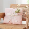 image:imageCozy Bliss Cooling Blanket for Hot Sleepers Queen Size QMax 045 Cooling Comfort Cold Blankets for Night Sweats Sleeping UltraCool Lightweight Breathable Blanket for Bed Mist GreyCool Pink