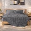 image:imageCozy Bliss Cooling Blanket for Hot Sleepers Queen Size QMax 045 Cooling Comfort Cold Blankets for Night Sweats Sleeping UltraCool Lightweight Breathable Blanket for Bed Mist GreyCharcoal Grey