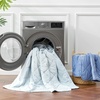image:imageCozy Bliss Cooling Blanket for Hot Sleepers Queen Size QMax 045 Cooling Comfort Cold Blankets for Night Sweats Sleeping UltraCool Lightweight Breathable Blanket for Bed Mist GreyCool Blue