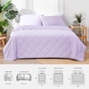 image:imageCozy Bliss Cooling Blanket for Hot Sleepers Queen Size QMax 045 Cooling Comfort Cold Blankets for Night Sweats Sleeping UltraCool Lightweight Breathable Blanket for Bed Mist GreyPurple