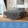 image:imageCozy Bliss Cooling Blanket for Hot Sleepers Queen Size QMax 045 Cooling Comfort Cold Blankets for Night Sweats Sleeping UltraCool Lightweight Breathable Blanket for Bed Mist GreyCharcoal Grey