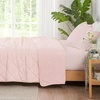image:imageCozy Bliss Cooling Blanket for Hot Sleepers Queen Size QMax 045 Cooling Comfort Cold Blankets for Night Sweats Sleeping UltraCool Lightweight Breathable Blanket for Bed Mist GreyCool Pink