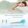 image:imageCozy Bliss Cooling Blanket for Hot Sleepers Queen Size QMax 045 Cooling Comfort Cold Blankets for Night Sweats Sleeping UltraCool Lightweight Breathable Blanket for Bed Mist GreyMint Green