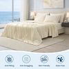 image:imageCozy Bliss Cooling Comforter Queen Size Reversible Lightweight Cooling Blankets for Hot Sleepers and Night Sweats QMaxgt045 Soft Breathable Silky Smooth Summer Comforter Cool Grey 90x90Khaki