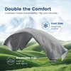 image:imageCozy Bliss Cooling Comforter Queen Size Reversible Lightweight Cooling Blankets for Hot Sleepers and Night Sweats QMaxgt045 Soft Breathable Silky Smooth Summer Comforter Cool Grey 90x90Dark Grey