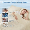 image:imageCozy Bliss Cooling Comforter Queen Size Reversible Lightweight Cooling Blankets for Hot Sleepers and Night Sweats QMaxgt045 Soft Breathable Silky Smooth Summer Comforter Cool Grey 90x90Khaki