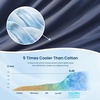 image:imageCozy Bliss Cooling Comforter Queen Size Reversible Lightweight Cooling Blankets for Hot Sleepers and Night Sweats QMaxgt045 Soft Breathable Silky Smooth Summer Comforter Cool Grey 90x90Dark Blue