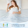 image:imageCozy Bliss Cooling Comforter Queen Size Reversible Lightweight Cooling Blankets for Hot Sleepers and Night Sweats QMaxgt045 Soft Breathable Silky Smooth Summer Comforter Cool Grey 90x90Cool Blue
