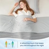 image:imageCozy Bliss Cooling Comforter Queen Size Reversible Lightweight Cooling Blankets for Hot Sleepers and Night Sweats QMaxgt045 Soft Breathable Silky Smooth Summer Comforter Cool Grey 90x90Cool Grey