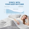 image:imageCozy Bliss Cooling Comforter Queen Size Reversible Lightweight Cooling Blankets for Hot Sleepers and Night Sweats QMaxgt045 Soft Breathable Silky Smooth Summer Comforter Cool Grey 90x90Cool Grey