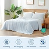 image:imageCozy Bliss Cooling Comforter Queen Size Reversible Lightweight Cooling Blankets for Hot Sleepers and Night Sweats QMaxgt045 Soft Breathable Silky Smooth Summer Comforter Cool Grey 90x90Cool Blue