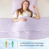 image:imageCozy Bliss Cooling Comforter Queen Size Reversible Lightweight Cooling Blankets for Hot Sleepers and Night Sweats QMaxgt045 Soft Breathable Silky Smooth Summer Comforter Cool Grey 90x90Lavender Purple