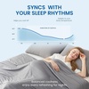 image:imageCozy Bliss Cooling Comforter Queen Size Reversible Lightweight Cooling Blankets for Hot Sleepers and Night Sweats QMaxgt045 Soft Breathable Silky Smooth Summer Comforter Cool Grey 90x90Dark Grey