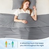image:imageCozy Bliss Cooling Comforter Queen Size Reversible Lightweight Cooling Blankets for Hot Sleepers and Night Sweats QMaxgt045 Soft Breathable Silky Smooth Summer Comforter Cool Grey 90x90Dark Grey