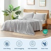 image:imageCozy Bliss Cooling Comforter Queen Size Reversible Lightweight Cooling Blankets for Hot Sleepers and Night Sweats QMaxgt045 Soft Breathable Silky Smooth Summer Comforter Cool Grey 90x90Cool Grey