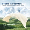 image:imageCozy Bliss Cooling Comforter Queen Size Reversible Lightweight Cooling Blankets for Hot Sleepers and Night Sweats QMaxgt045 Soft Breathable Silky Smooth Summer Comforter Cool Grey 90x90Snow Ivory