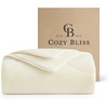 image:imageCozy Bliss Cooling Comforter Queen Size Reversible Lightweight Cooling Blankets for Hot Sleepers and Night Sweats QMaxgt045 Soft Breathable Silky Smooth Summer Comforter Cool Grey 90x90Snow Ivory