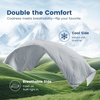 image:imageCozy Bliss Cooling Comforter Queen Size Reversible Lightweight Cooling Blankets for Hot Sleepers and Night Sweats QMaxgt045 Soft Breathable Silky Smooth Summer Comforter Cool Grey 90x90Cool Grey