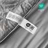 image:imageCozy Bliss Cooling Comforter Seersucker Plaid Queen Size QMax 045 Lightweight Cooling Blanket Breathable Silk Smooth Summer Bedding Quilt for Hot Sleepers Night Sweats Dark GrayGrey