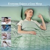 image:imageCozy Bliss Cooling Comforter Seersucker Plaid Queen Size QMax 045 Lightweight Cooling Blanket Breathable Silk Smooth Summer Bedding Quilt for Hot Sleepers Night Sweats Dark GraySage Green